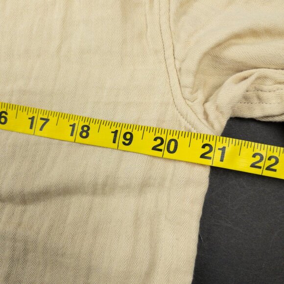 Flint And Tinder Double Gauze Shirt Men's Medium Casual Huckberry Light Yellow - Picture 14 of 14